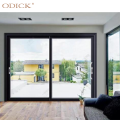 Aluminium sliding double pane tempered glass entry doors