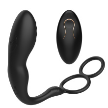 Remote-Controlled Prostate Massager With Double Lock Ring Design