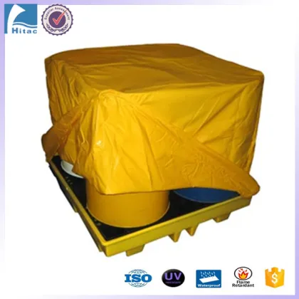 Reusable Plastic PVC Pallet Cover - Waterproof Polyester Pallet Top Bag Tarp