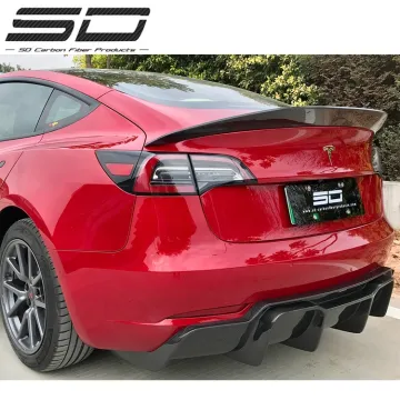 Vors Style Dry Carbon Fiber Rear Spoiler for Tesla Model 3