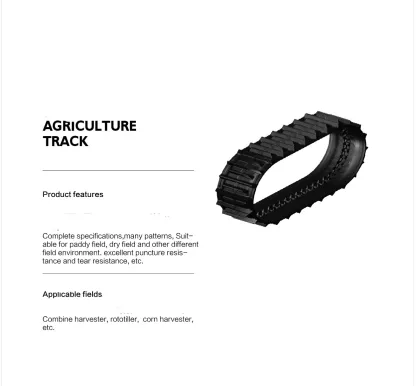 New Terex Excavator Rubber Track Spare Parts for Construction Machinery