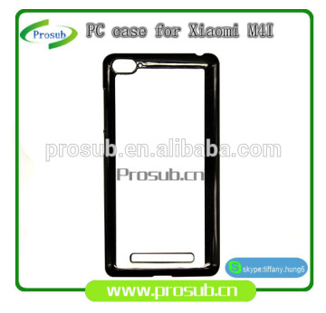 Sublimation heat transfer plastic material anti-knock blank cell phone case cover skin for SFP- xiaomi M4I