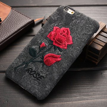 Ręcznie robiona torba na telefon z haftem 3D Roses