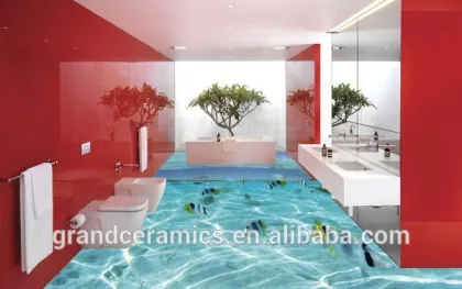 3d ink jet red color ceramics red color floor ceramics