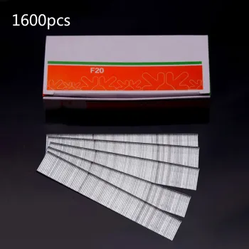 1600Pcs F15 F20 F30 Nails Straight Brad Nails For Nail Gun Strip Nailer DIY Furniture Woodworking Home Tool