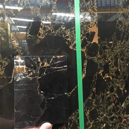 Michael Angelo Black Gold Polished Marble Slabs for Wall and Floor Tiles