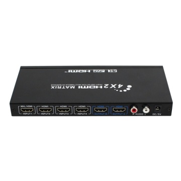 4K HDMI Matrix 4 input 2 output with audio out