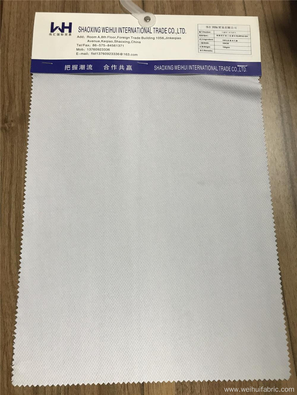 High Quality Knitted 100T White Single Jersey Fabrics