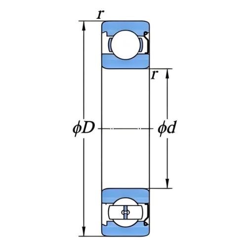 带防尘盖单列深沟球轴承
