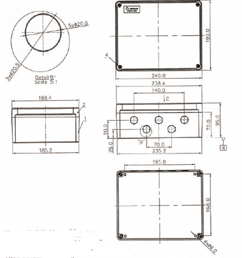 Plastic Waterproof box