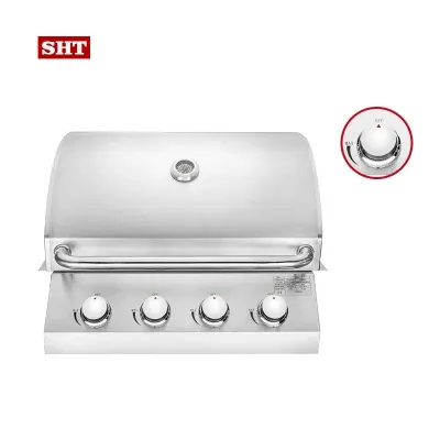 U Shaped Outdoor Kitchen Infrared Built in Small Propane Foldable BBQ Grill