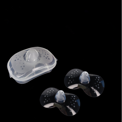 Shields de mamilo de amamentação 2Pack com armazenamento de esterilização