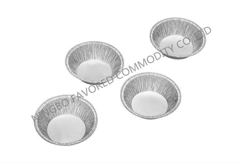 Envase de papel de aluminio taza para muffins poco profunda