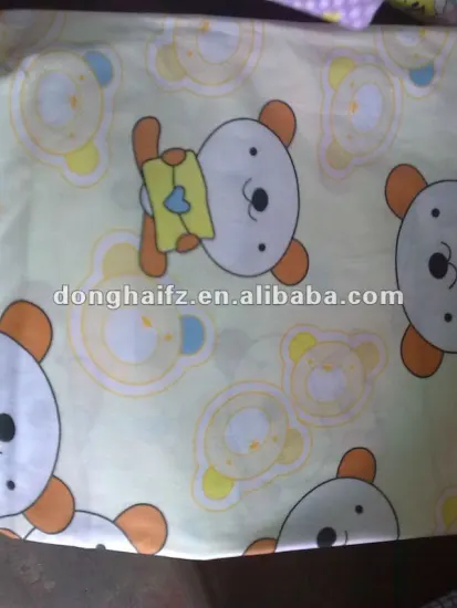 high fashion printed cotton fabric names tiny bear