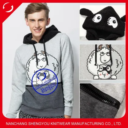 New fashion quality custom cotton hoodies men
