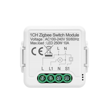 DIY Zigbee 1/2/3/4 Gang Mini Tuya Smart Home Light Switch Module, Smart Home Breaker 2 Way Control Work With Alexa Google Home