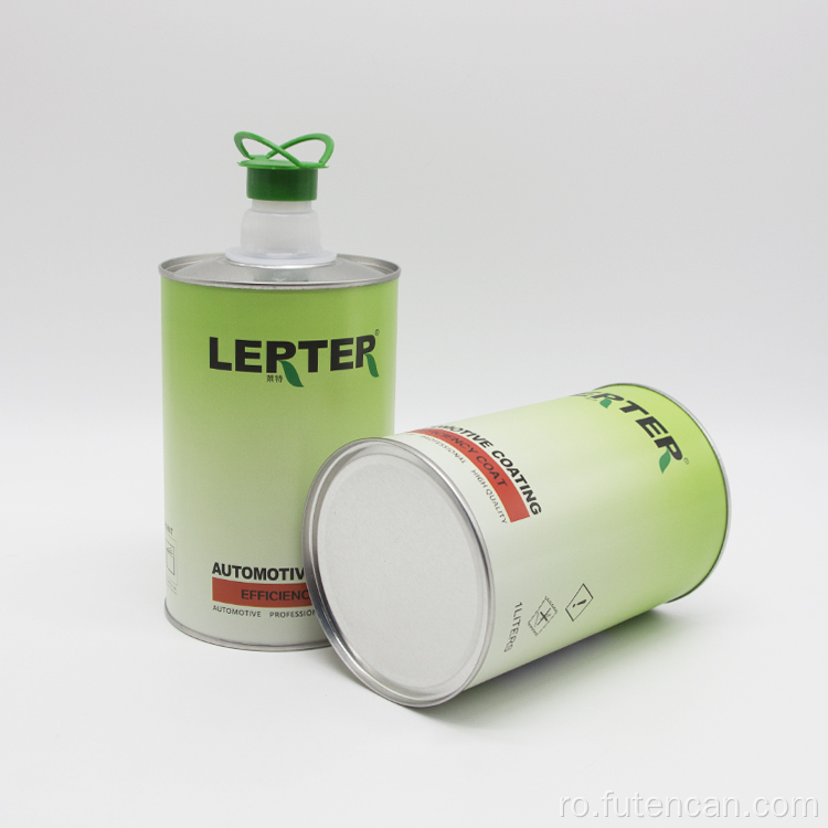 Cutie metalica rotunda de 1 l pentru acoperirea auto