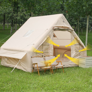 Waterproof Inflatable Family Camping Tent with Skylights