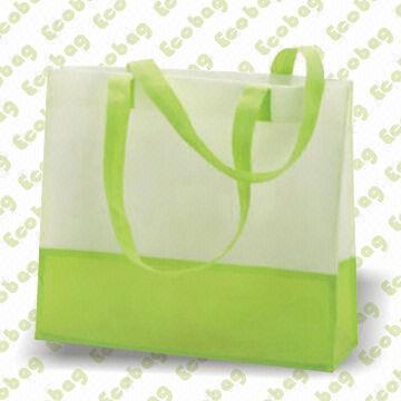 Nonwoven Shopping Bag, Made of 100% PET, Measures 25 x 32 x 8cm, OEM Orders are Welcome