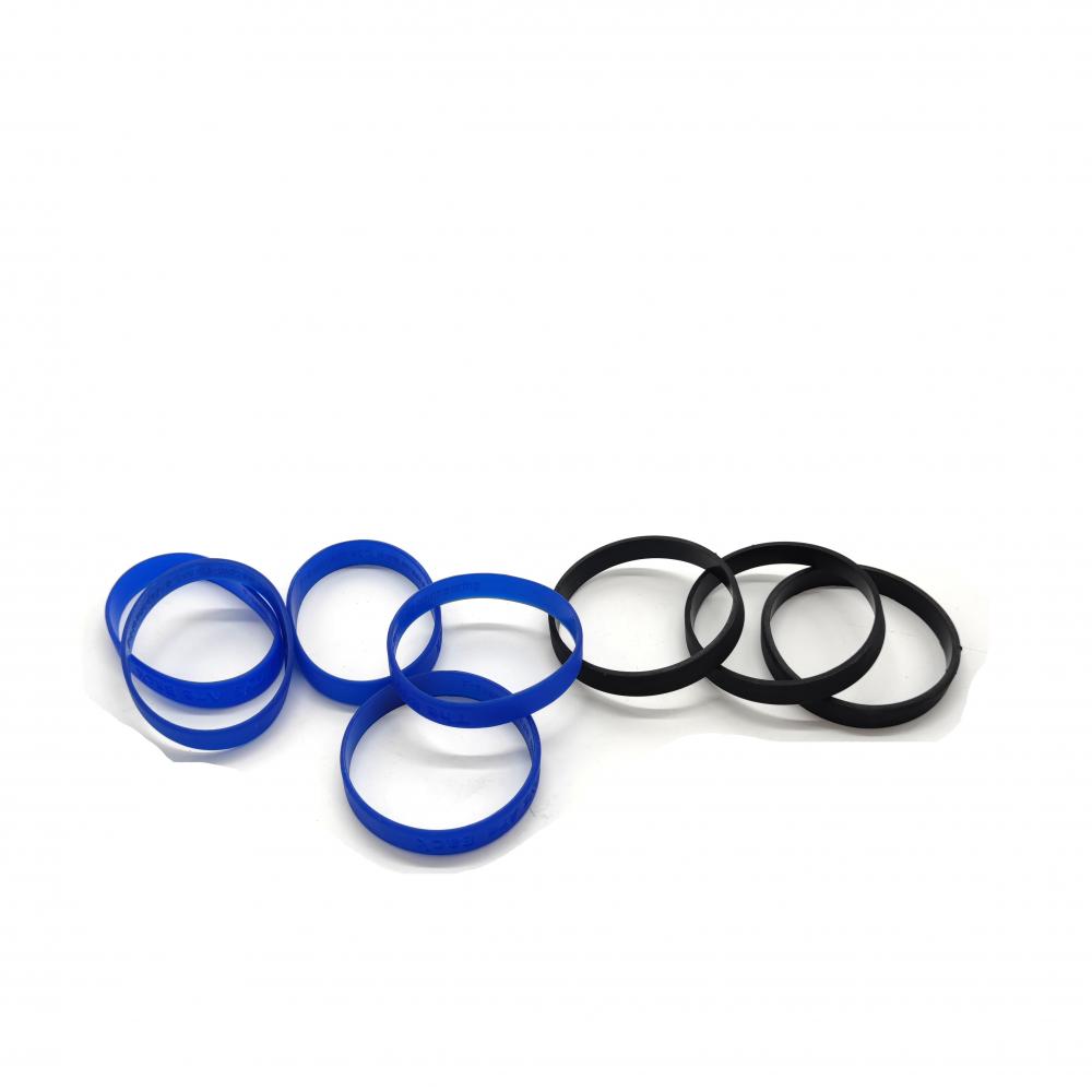 Elastischer unterschiedlicher Silikonkautschuk-Sport-Armband-O-Ring
