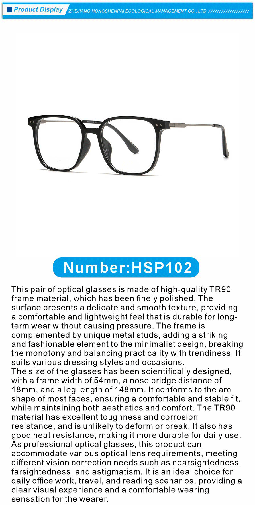 Optical Hybrid Full Rim Glasses
