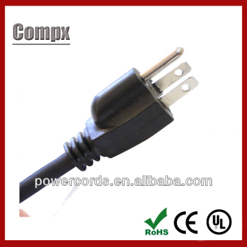 4/10/13/15A 125V USA pvc ul standard power cord