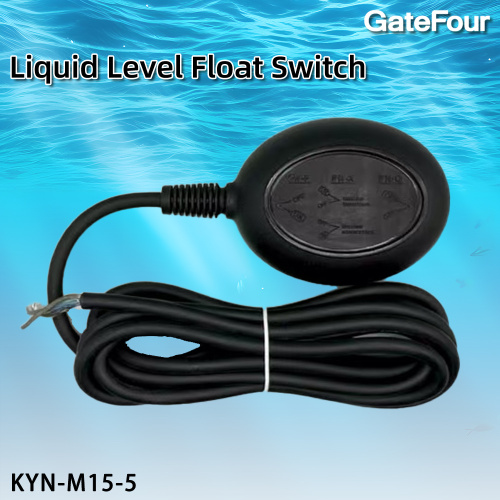 Schwarzer 3-m-Schwimmerniveauschalter KYN-m15-5
