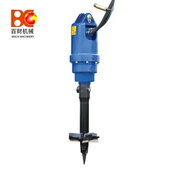 Hot Sale Excavator Hydraulic Auger Stump Planer for Mini Excavators and Skid Loaders