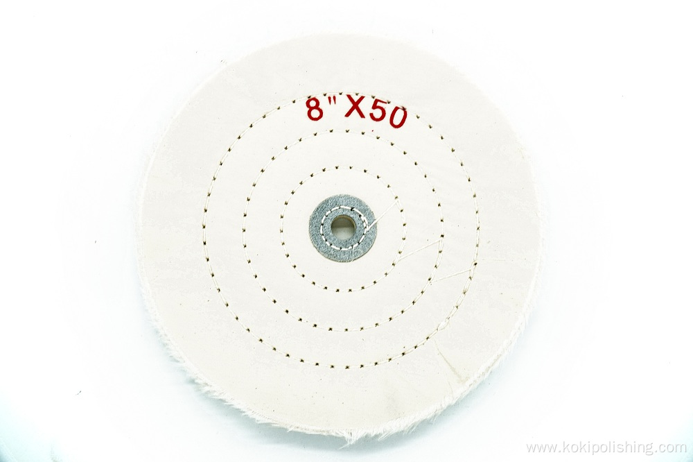 White jewelry polishing wheel