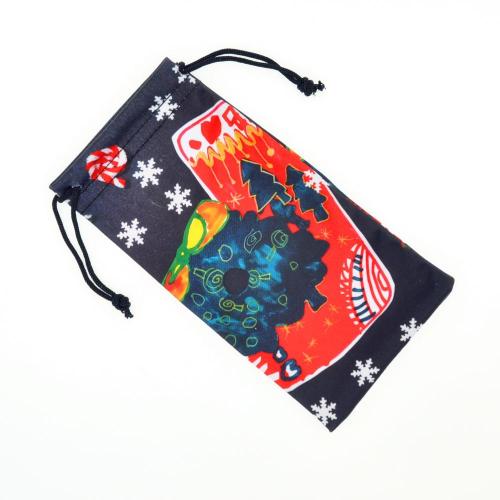 Premium Logo Printed Soft Glasses Pouch