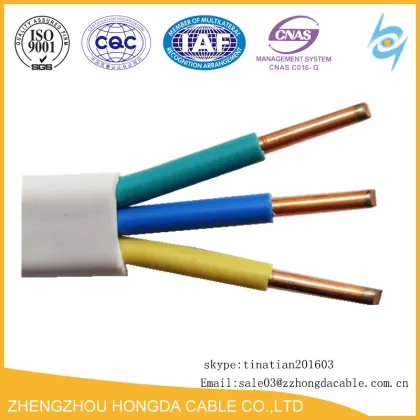 PVC Insulated Wire Flat Cable,VVF Cable 3 Core 6mm2