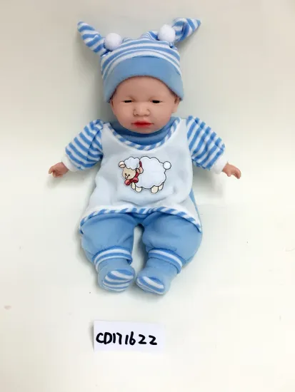 18" Blue Clothes Sleeping Doll