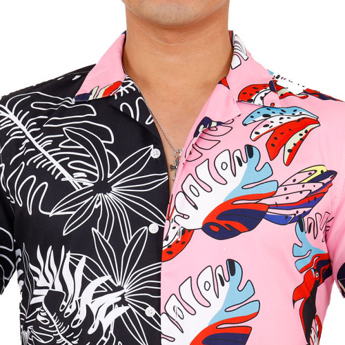Kundenspezifische hawaiianische Button-Hemd für Männer