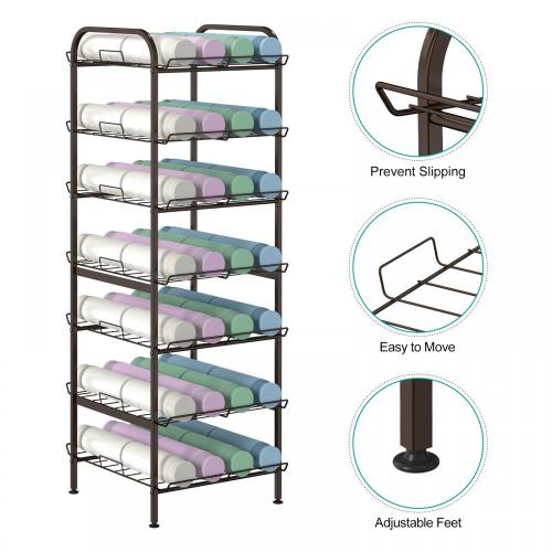 Free Standing Water Bottle Storage Rack Adjustable Water Bottle Collection Holder Supplier