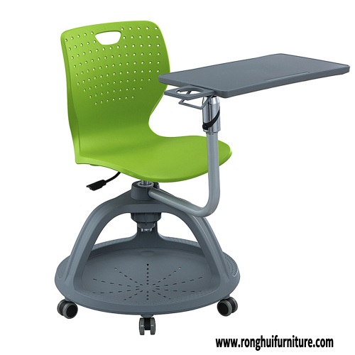China PP Office Chair Student Chair With Writing Board Factory