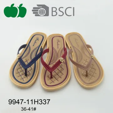 New Design Ladies Summer Plastic Flip Flops
