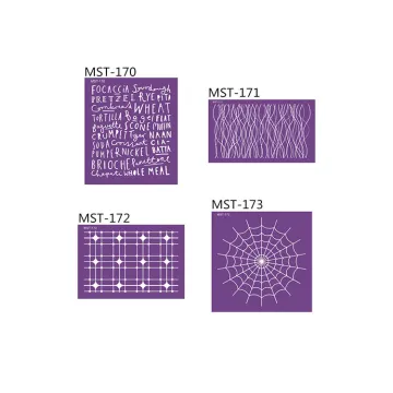 New Arrival Purple Lace Pattern Cake Spray Stencil for Baking and Decorating
