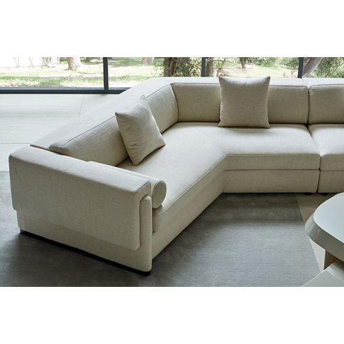 Corner Sofas Easy Cleaning Fabric White Corner Sofas Factory