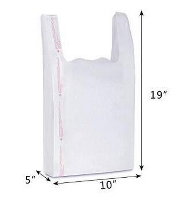 Biodegradable Plastic Packaging Vest Carrier Bags Suitable for Supermarkets, Stores and Home, OEM Orders are Accepted