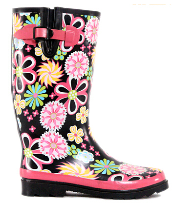 lady westen rubber rainboots with gusset