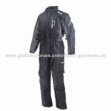 Motorcycle Jackets Made of 300D Polyester Oxford with PU Milky Coating