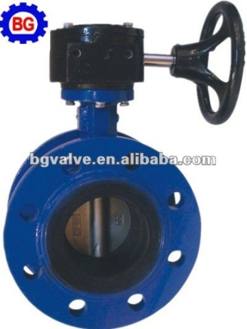 Flange center line butterfly valve