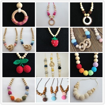 Wholesale Multi-colored hand crocheted bead necklace