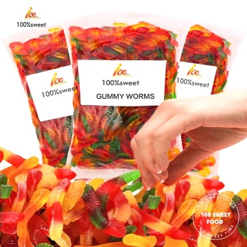 Candy Factory Direct Bulk High Quality Halal Gummy Worms and Snakes - OEM Colorful