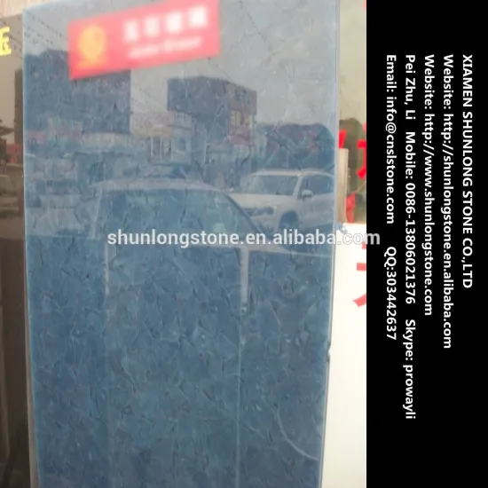 Blue Onyx Glass stone big slab,man made glass ony tile