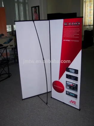 Economic Carbonized pole L Banner stand