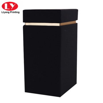 Black 50ml Cardboard Perfume Box With Foam Insert