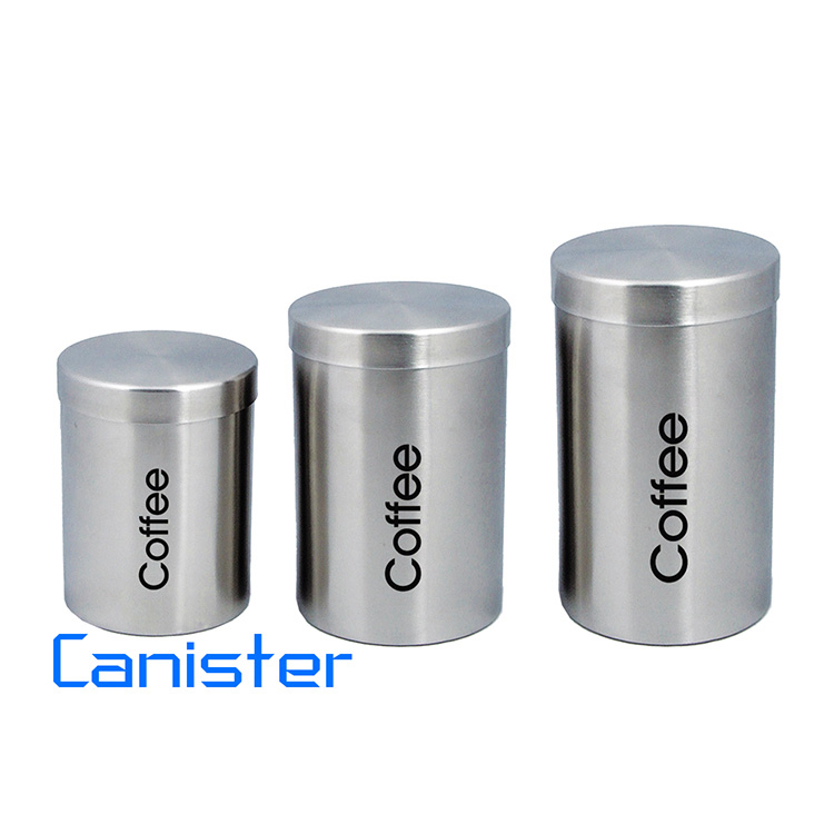 stainless steel kitchen canister