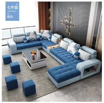 MOYI Nordic Fabric Sofa Set: A Simple, Modern, Light Luxury Living Room Solution