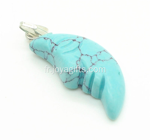 Pendentif en forme de lune Turquoise de gros 2016 à la mode